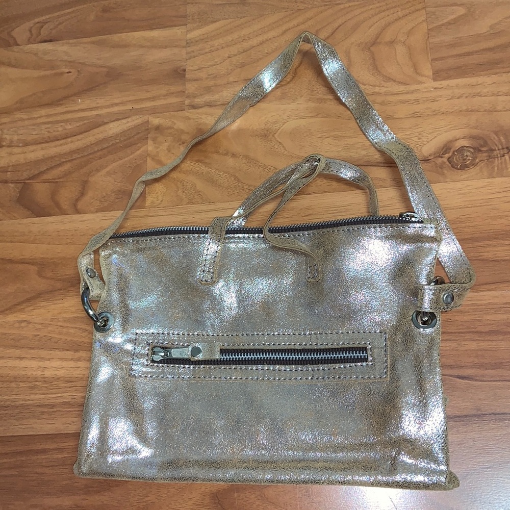 NWOT Vin Baker Gold Bag